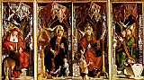 Altar Of The Four Latin Fathers (inner panels) by Michael Pacher